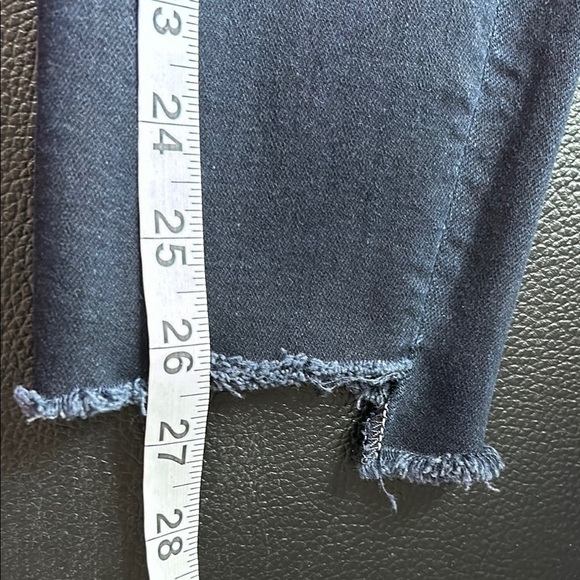 MOTHER Jean Stunner Zip Two Step Fray Last Call Dark Wash Sz 27 - Picture 15 of 16